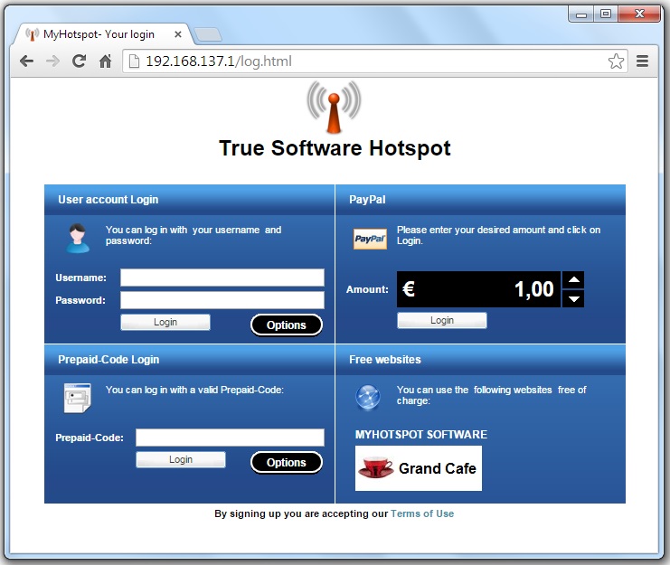 MyHotspot- Wireless-LAN for Hotels and Cafés!